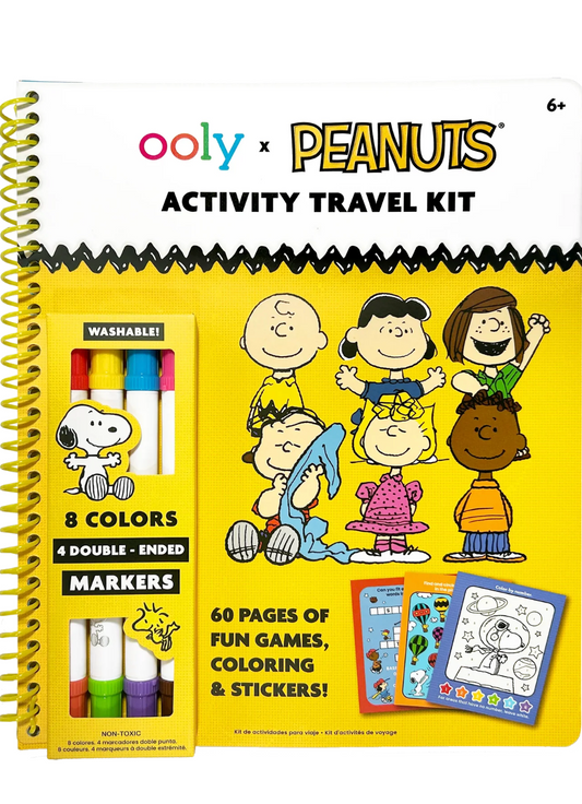 OOLY x Peanuts Activity Travel Kit & Double-Ended Markers