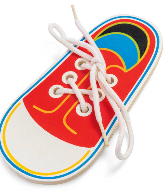Wooden Lacing Shoe