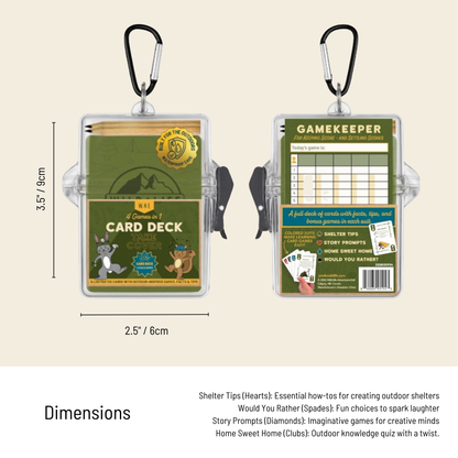 Kids Outdoor Card Game – Waterproof 4-in-1 Deck