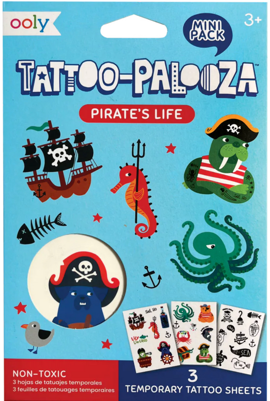 Mini Tattoo Palooza Temporary Tattoos - Pirate's Life
