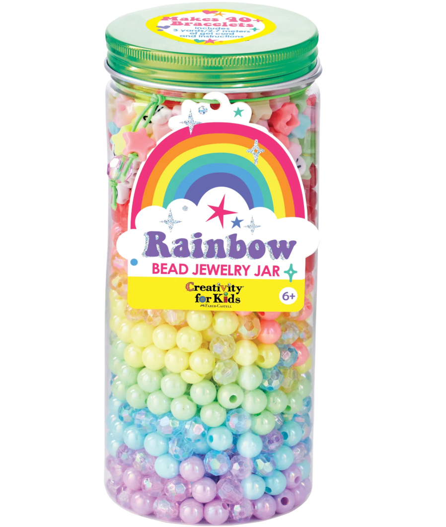 Creativity for Kids Rainbow Bead Jewelry Jar: Craft Kit