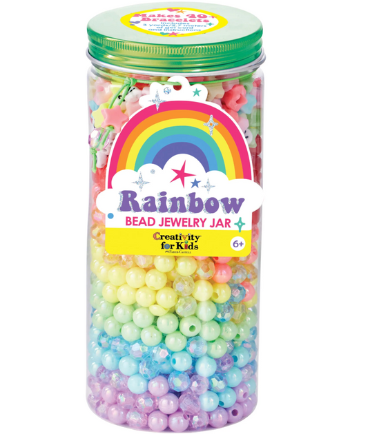Creativity for Kids Rainbow Bead Jewelry Jar: Craft Kit