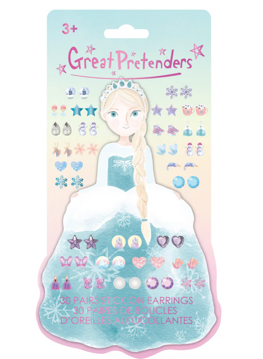 Frosty Sister Stick On Earrings