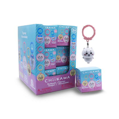 Chiikawa Clip-On Figure Backpack Hangers in Display