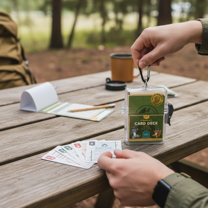 Kids Outdoor Card Game – Waterproof 4-in-1 Deck