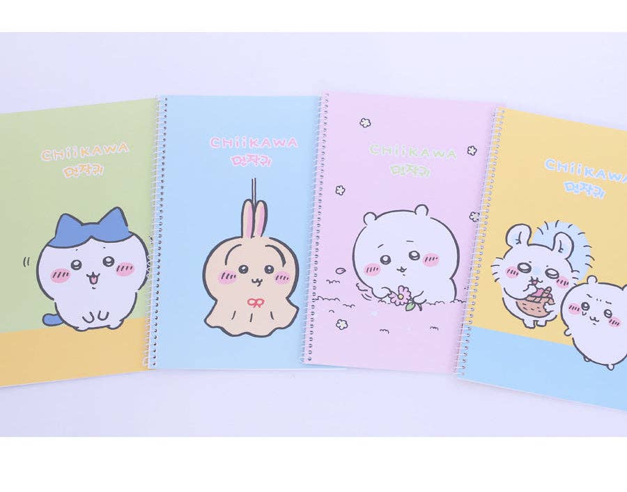 Chiikawa Mini Spiral Notebook – 150 x220mm 4 Cute Designs