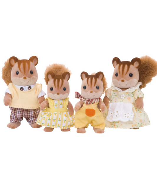 Calico Critters - Walnut Squirrel Family