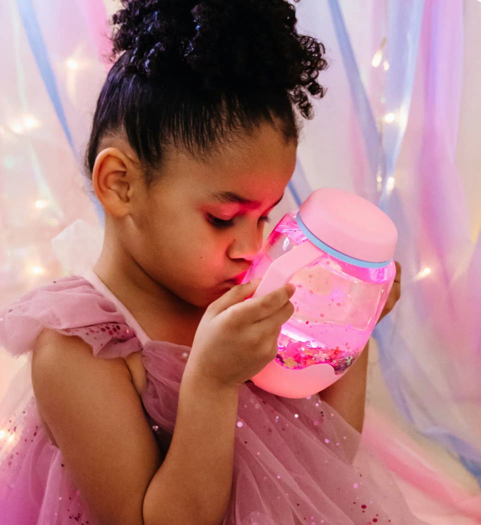 Bubblegum Pink Sensory Play Jar