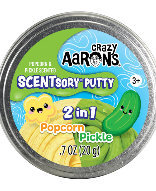 Crazy Aaron's Scentsory Putty 2-in-1: Popcorn/Pickle