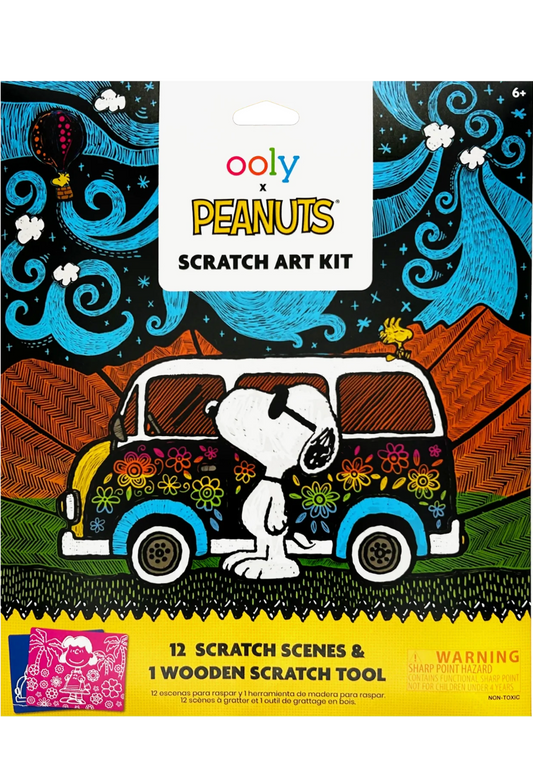 OOLY x Peanuts Scratch Art Kit