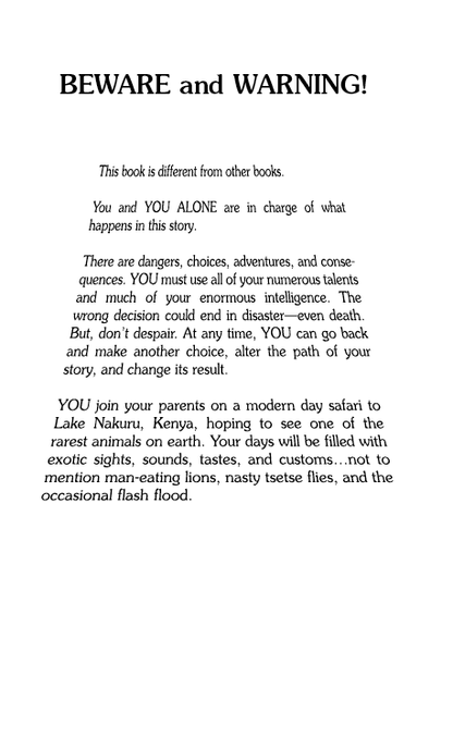 Search For The Black Rhino, Children's Book