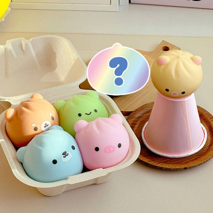 Random Animal Dumpling Squishy – Mystery Stress Toy