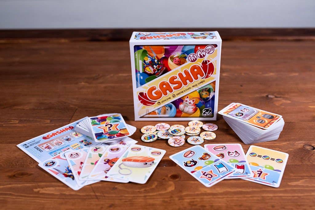 Gasha Card Game for 2-6 Players, Ages 7+