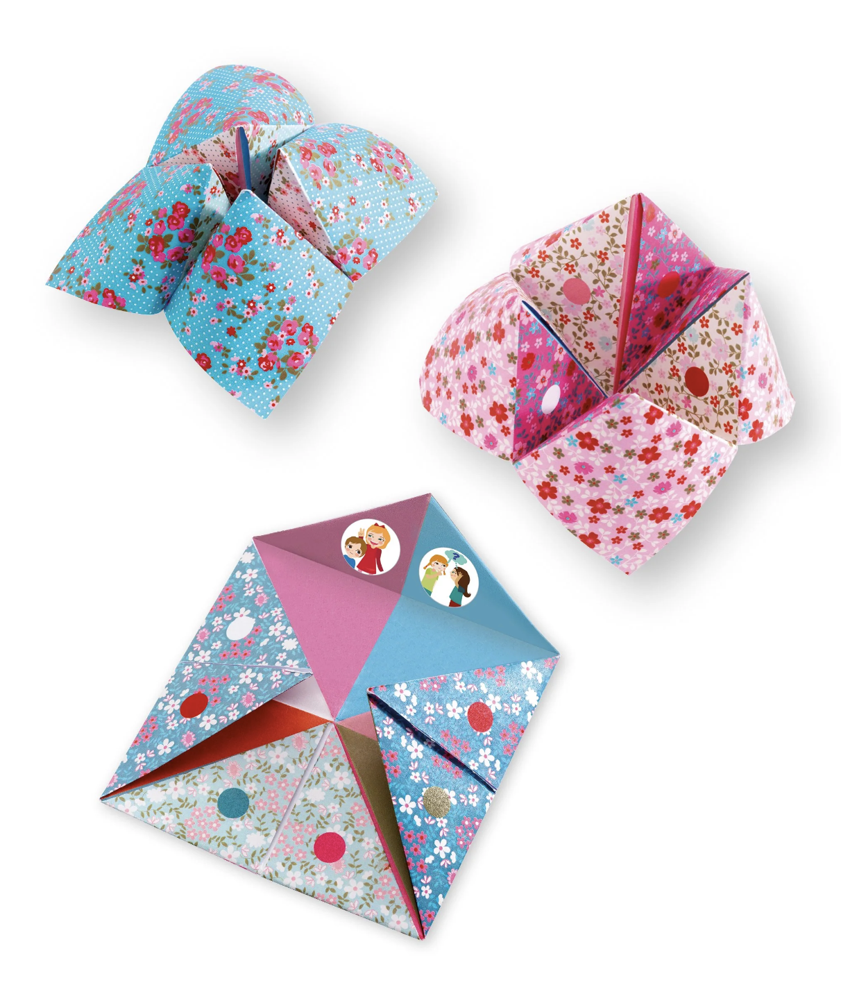 Djeco Flower Fortune Tellers Origami Paper Craft Kit