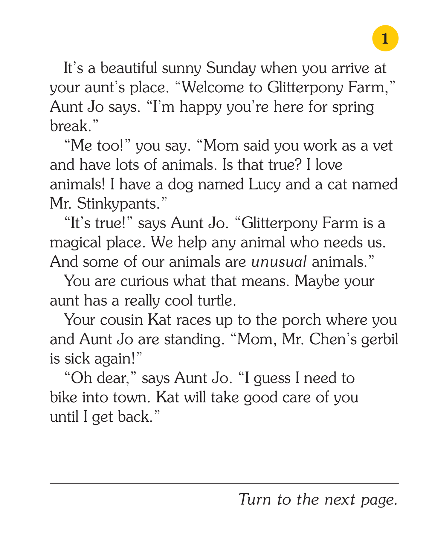 Glitterpony Farm, Children's Book