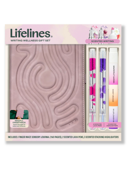 Lifelines Writing Wellness Gift Set - Pink