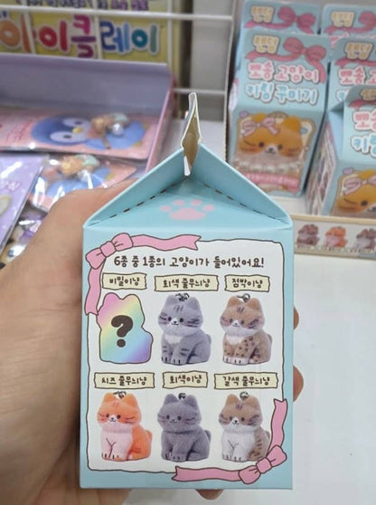 Fluffy Cat DIY Keychain Kit – Surprise Blind Box Charm