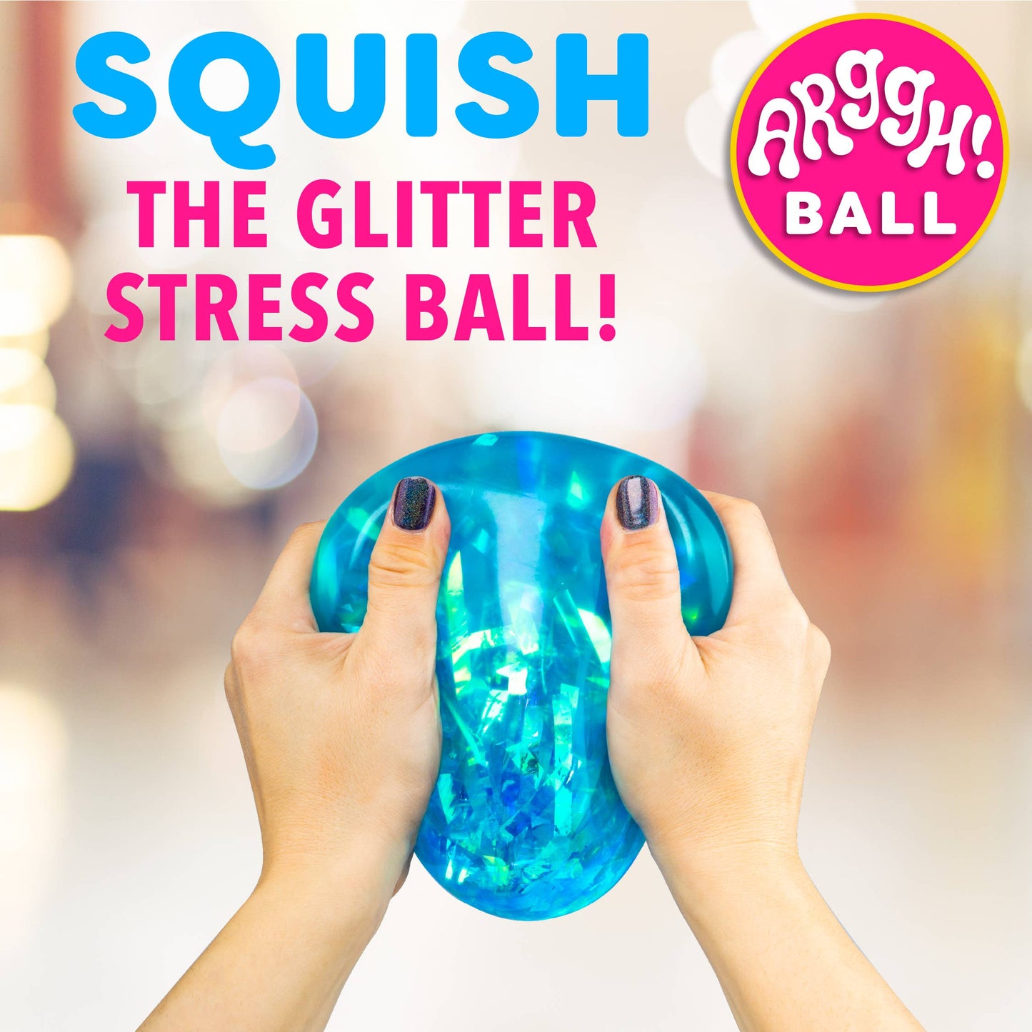 Arggh Glitter Stress Balls Sensory Fidget Toys