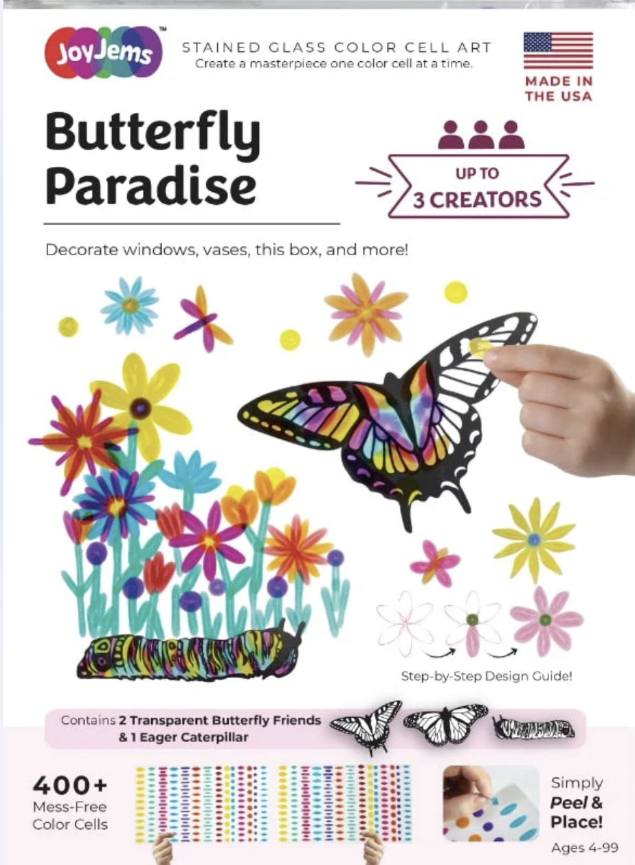 JoyJems Butterfly Paradise Sun Catcher Art Kit