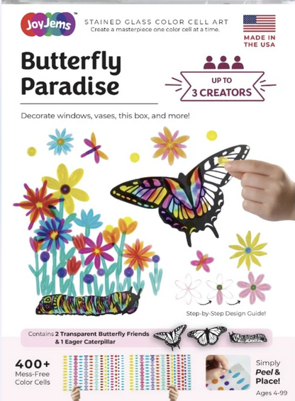 JoyJems Butterfly Paradise Sun Catcher Art Kit