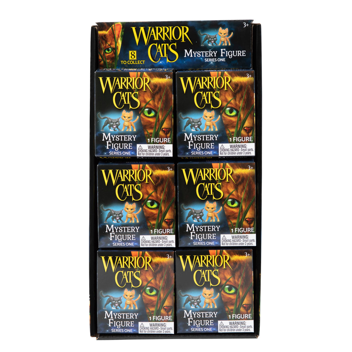 Warrior Cats Mystery Figures Series One in Display