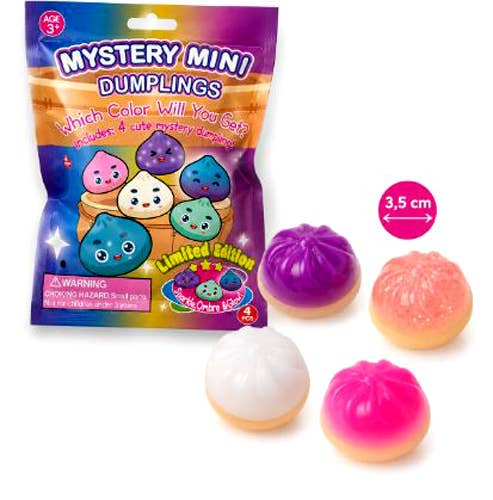 Mystery 4 Pack Mini Sticky Squishy Dumplings
