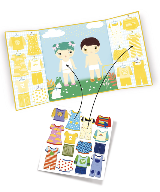 Clothes Toddler Repositionable Sticker Stories Activity