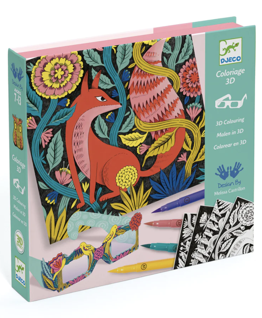Fantasy Forest 3D Felt Tip Marker Coloring Activity