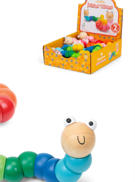 Wooden Jointed Worm