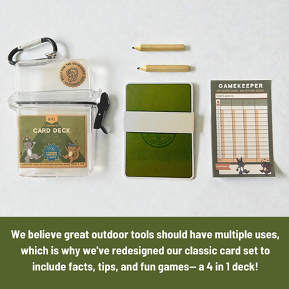 Kids Outdoor Card Game – Waterproof 4-in-1 Deck