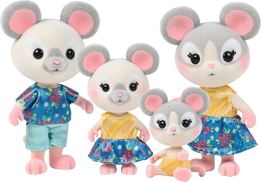 Honey Bee Acres Cheddars Mouse Animal Family 4-Pack