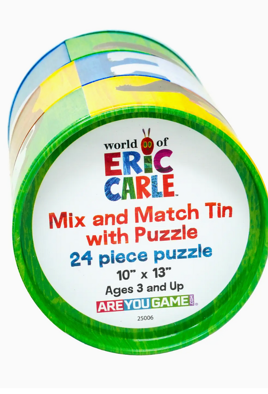 Eric Carle I Love Bears Mix and Match Tin with Puzzle