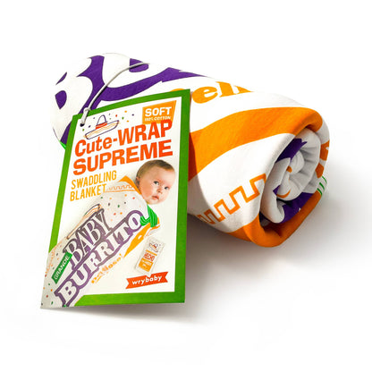 Fast Food Baby Burrito Swaddling Blanket