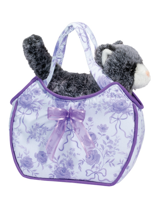 Fancy Flower Sak with Cat