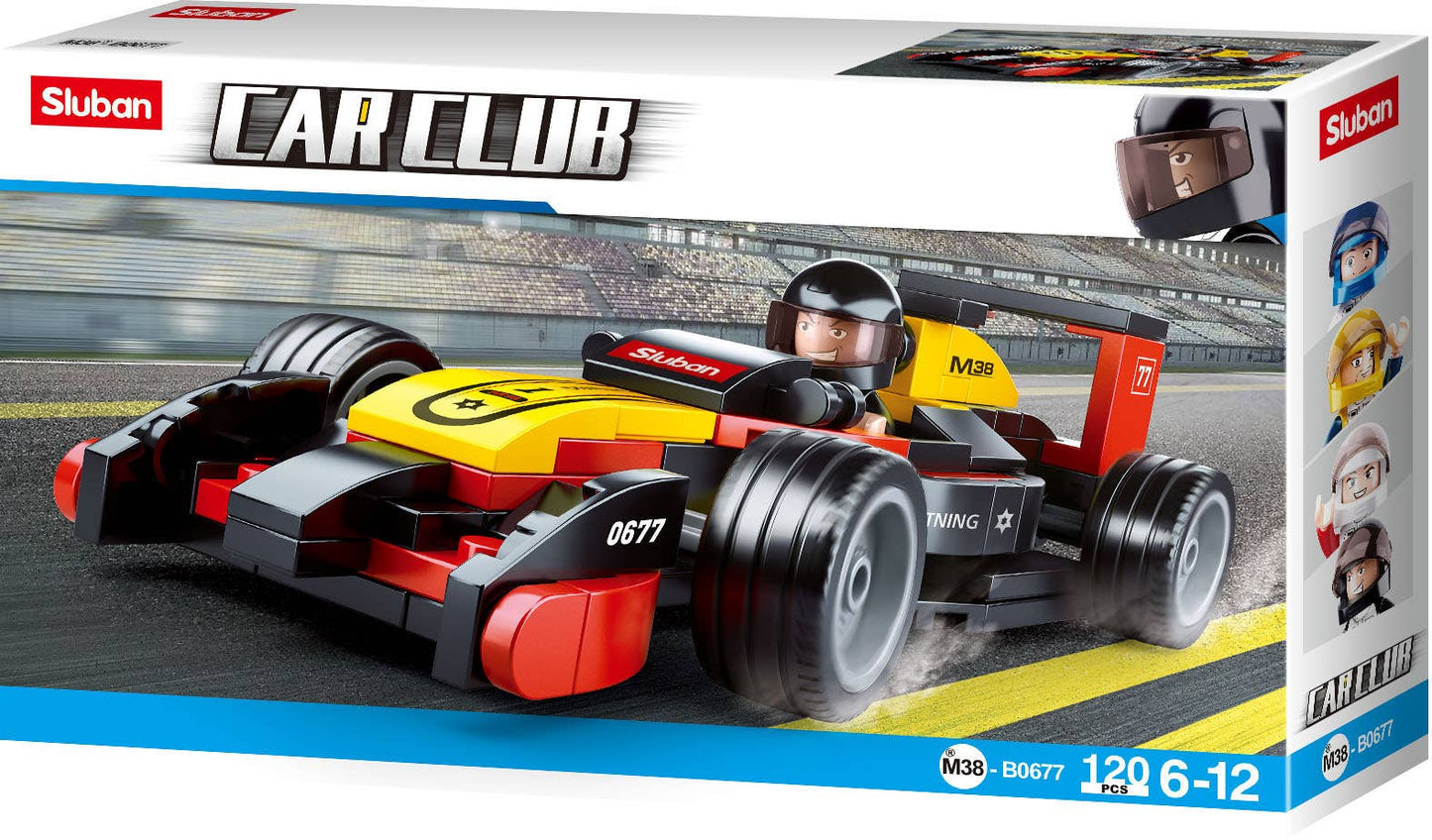 Car Club F1 Racer Building Brick Kit (120 Pcs)