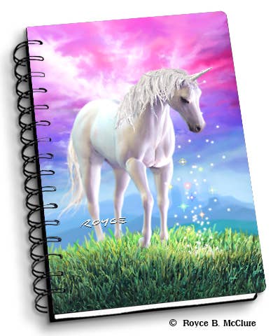 3D Royce Notebook 4" x 6" - Unicorn