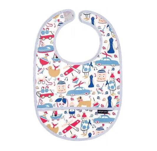 Coated Cotton Bib - Toys