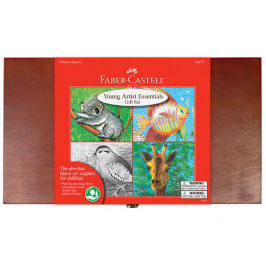 Faber-Castell Young Artist Essentials Gift Set- Child Art Set for Boys and Girls