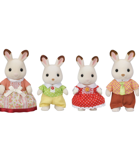 Calico Critters - Chocolate Rabbit Family