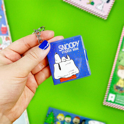 Snowy Snoopy Mini Sticker Book Keychain