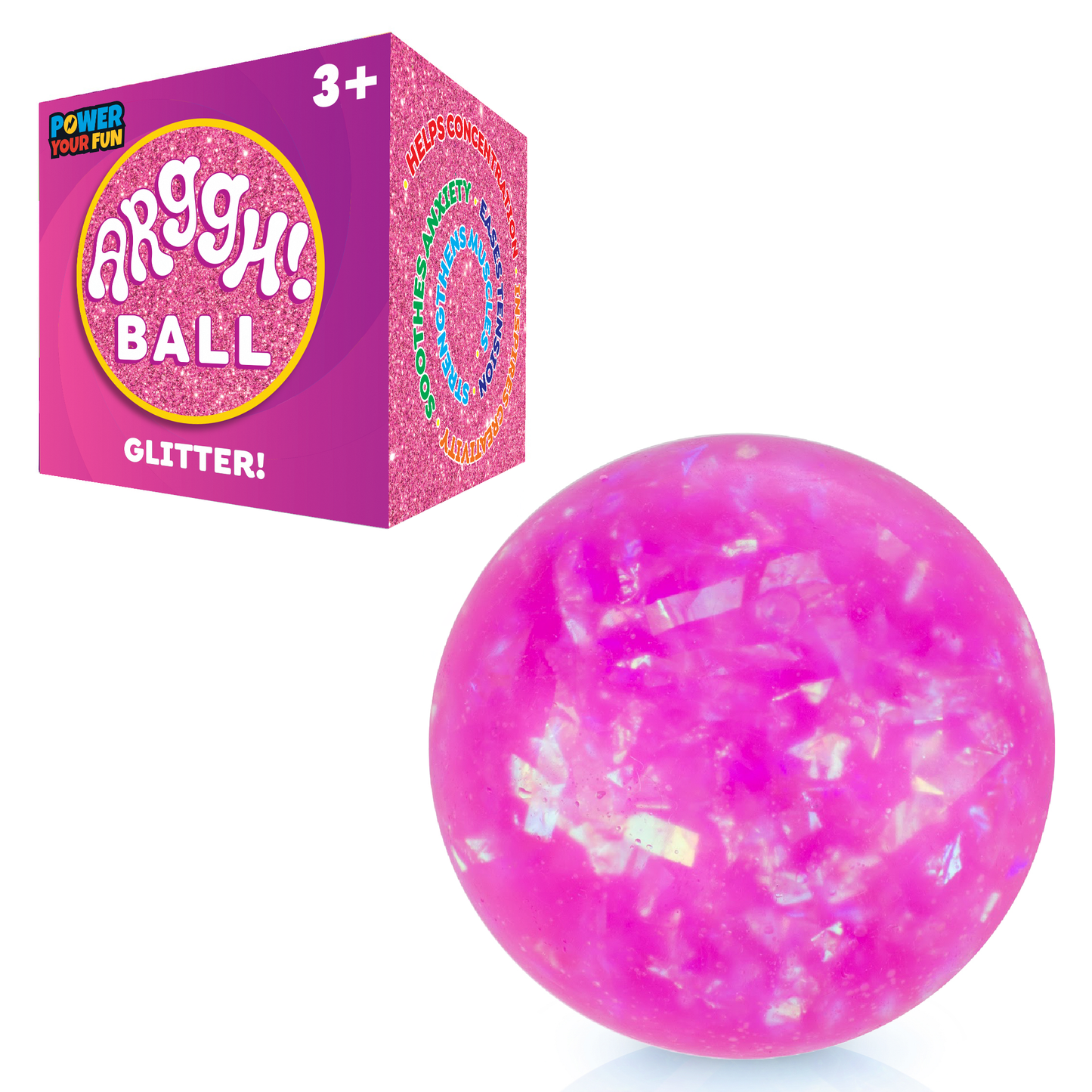 Arggh Glitter Stress Balls Sensory Fidget Toys