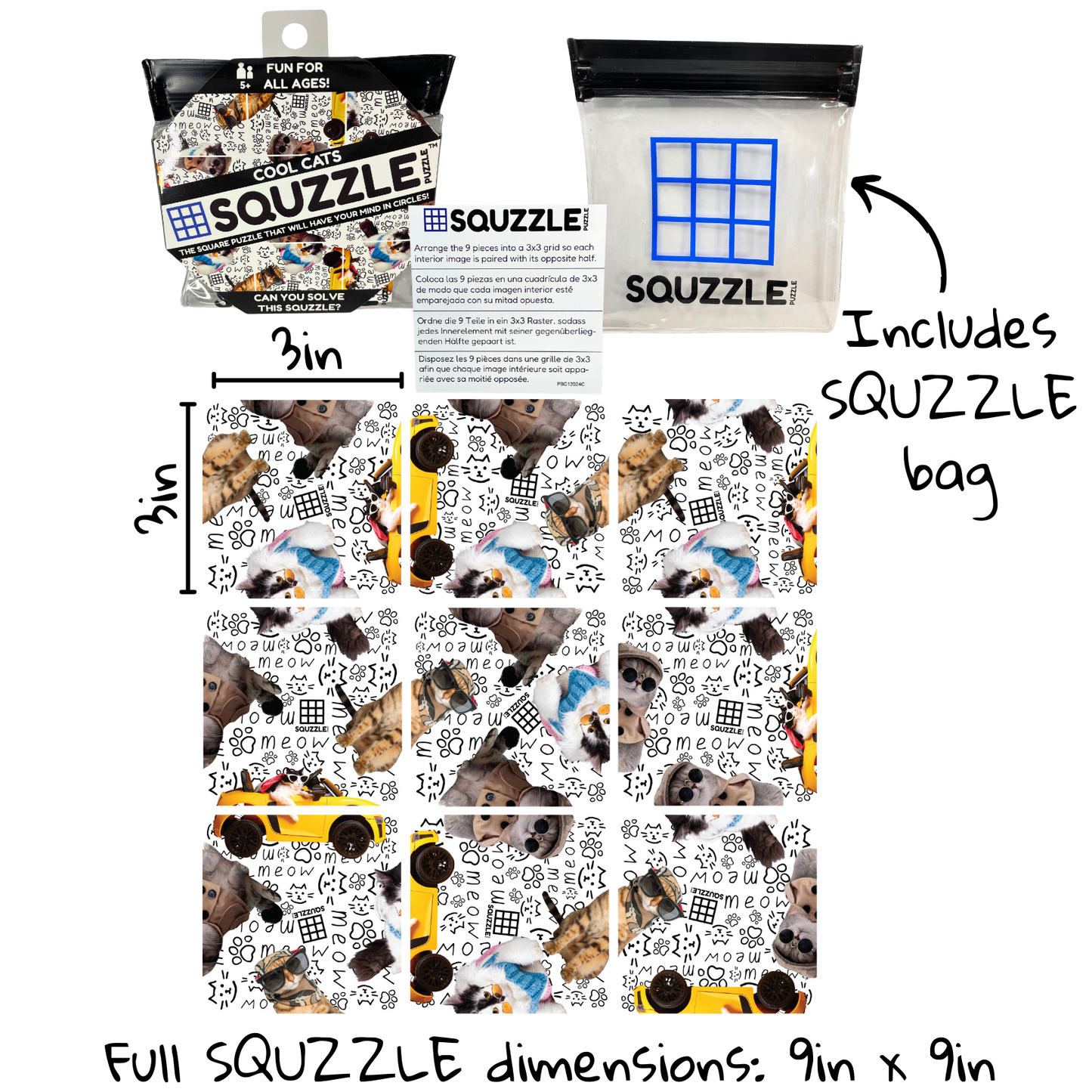 Cool Cats Squzzle Puzzle