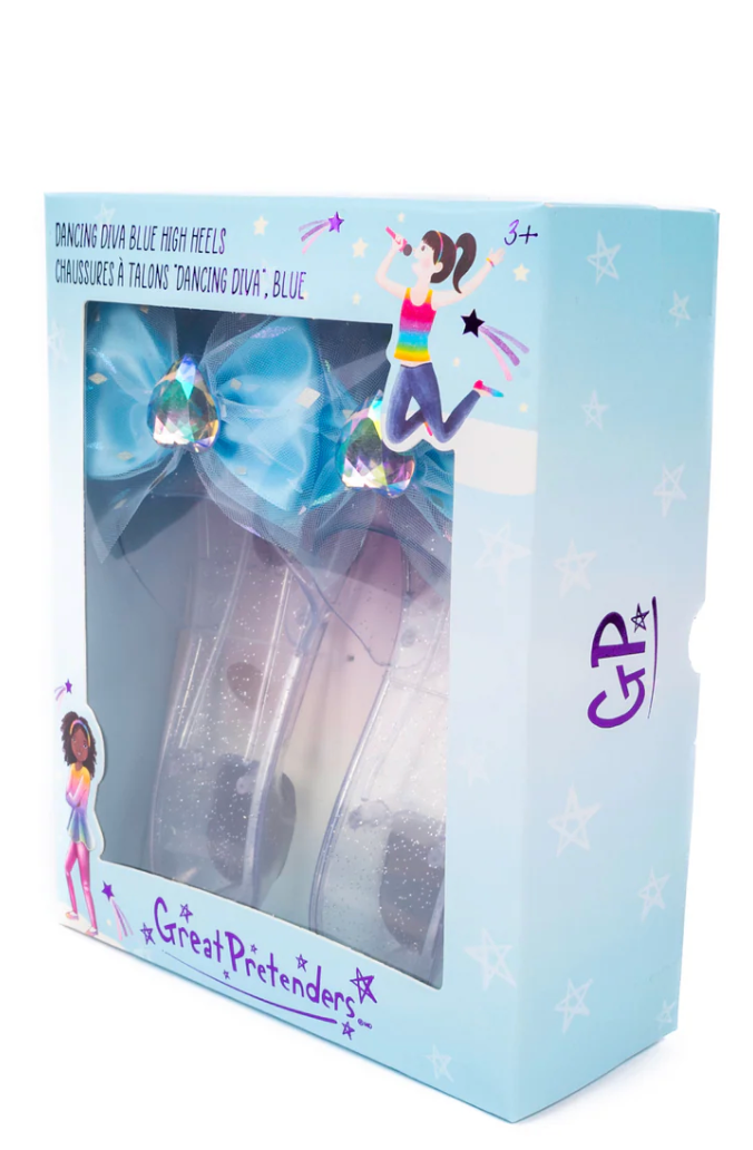 Dancing Diva Blue High Heels - One Size