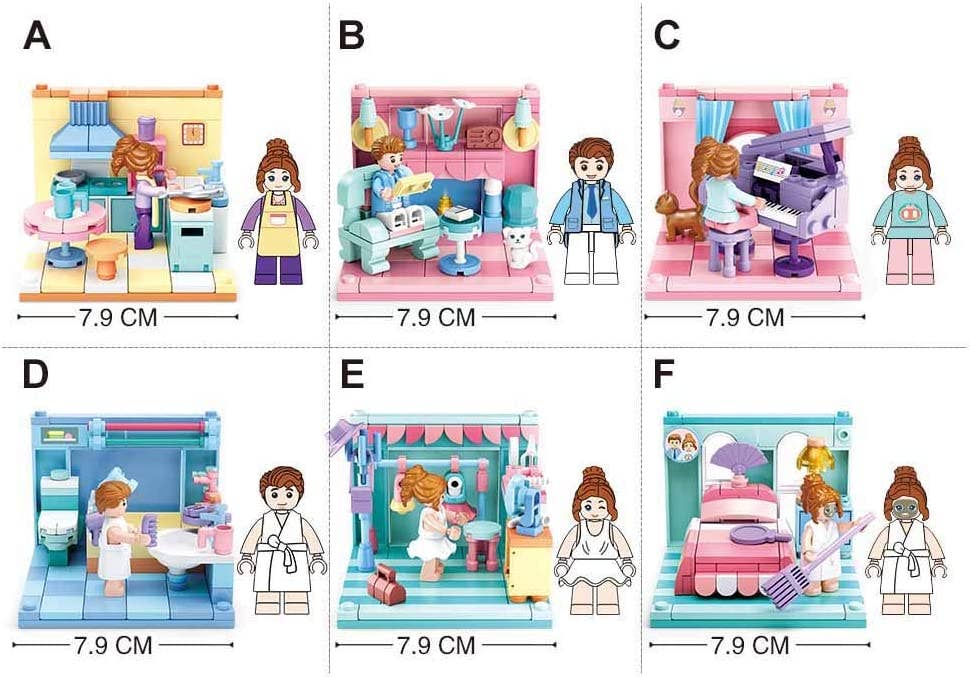 Mini-Handicraft Home Building Brick Kit