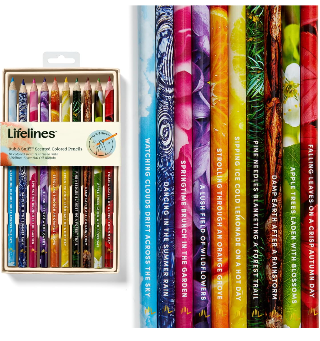 Lifelines Rub & Sniff Scented Colored Pencils - 10 Pack