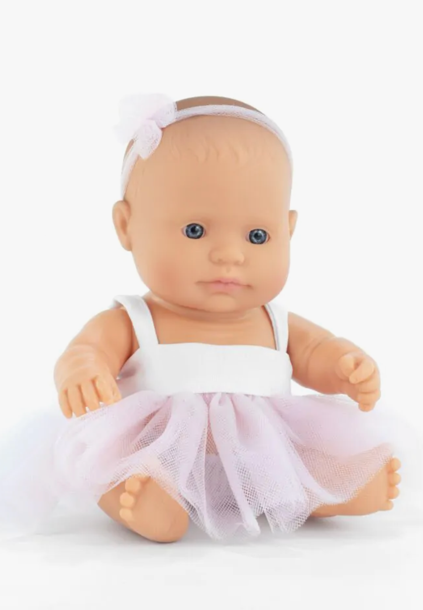 Miniland Baby Doll Caucasian Girl - My Friends & Me