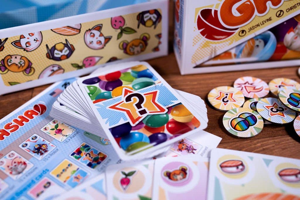 Gasha Card Game for 2-6 Players, Ages 7+