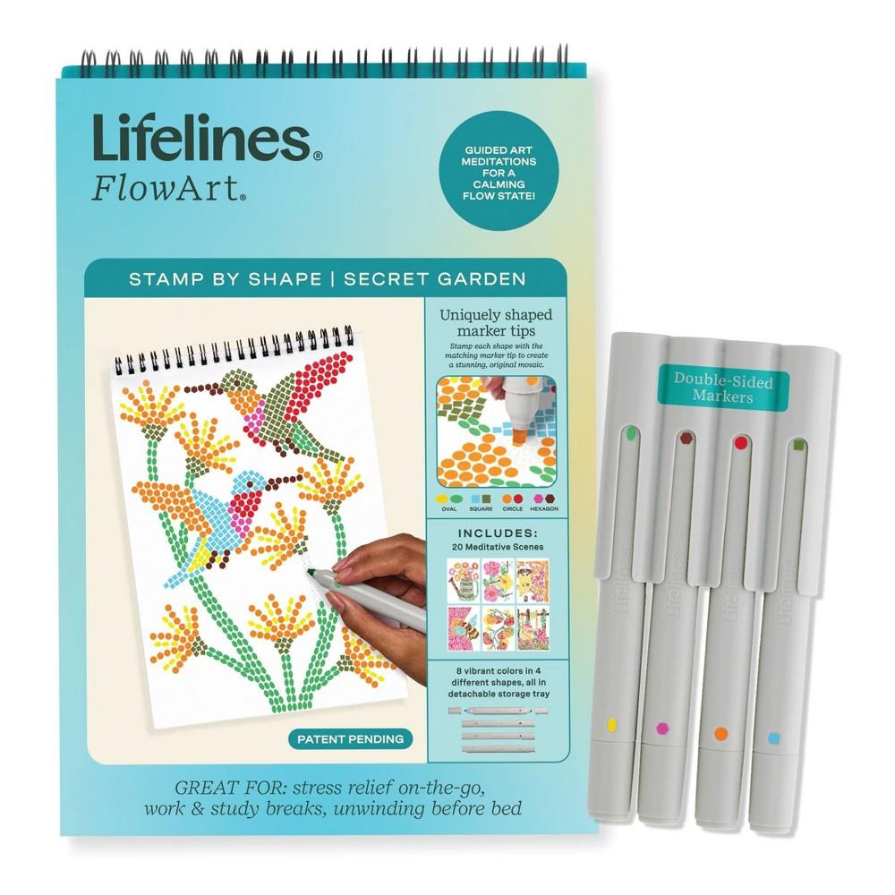 Lifelines Flowart: Stamp by Shape Secret Garden