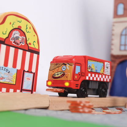 Zany Trains - Pete-Za Motorized Pizza Delivery Toy- Series 2