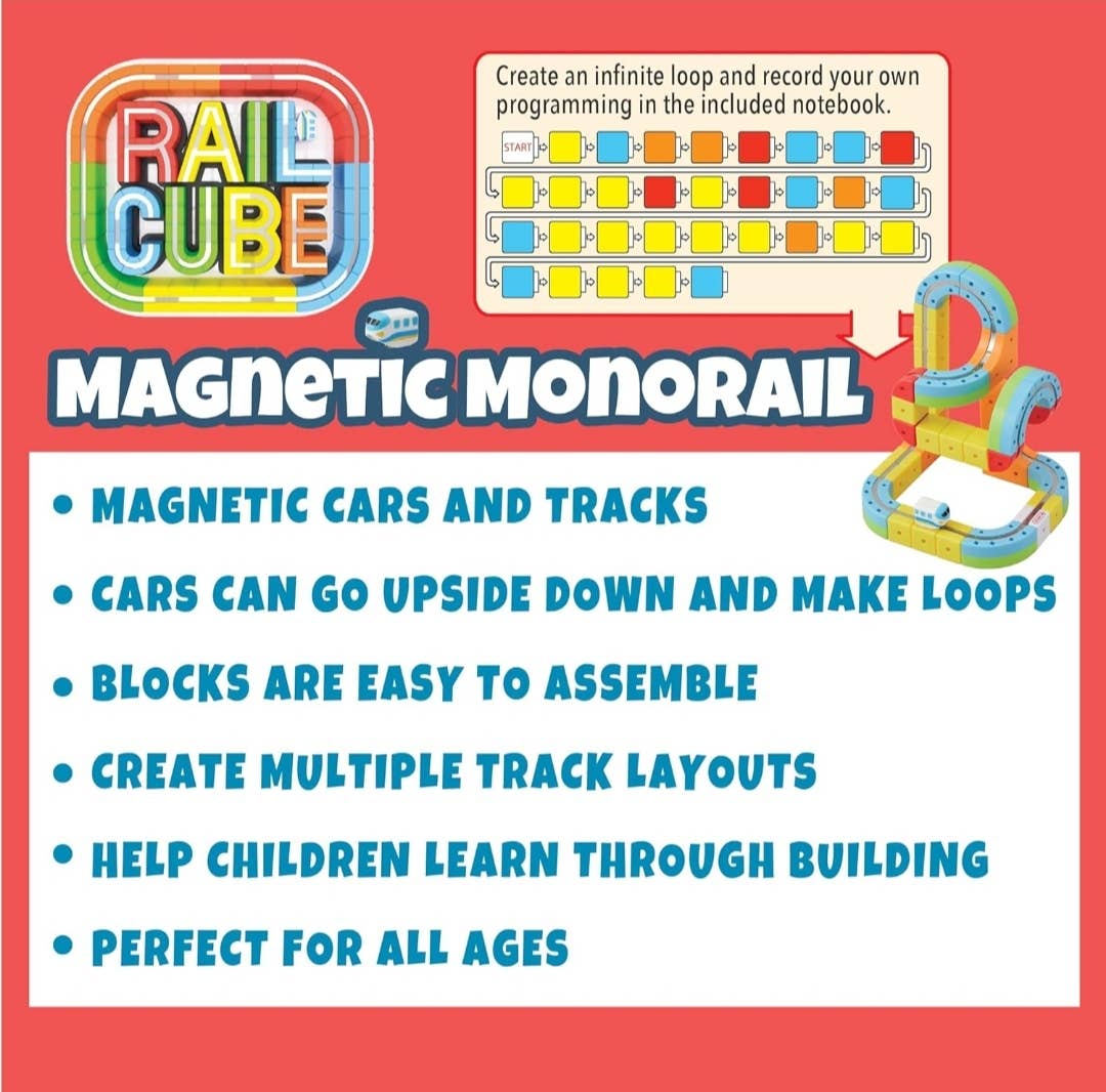 Rail Cube Magnetic Monorail Starter Set
